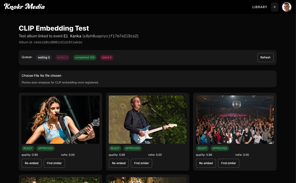 Knokr Media platform screenshot