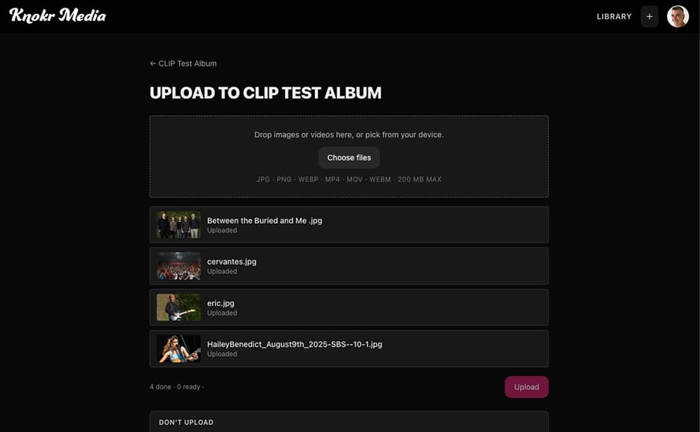 Knokr Media platform screenshot
