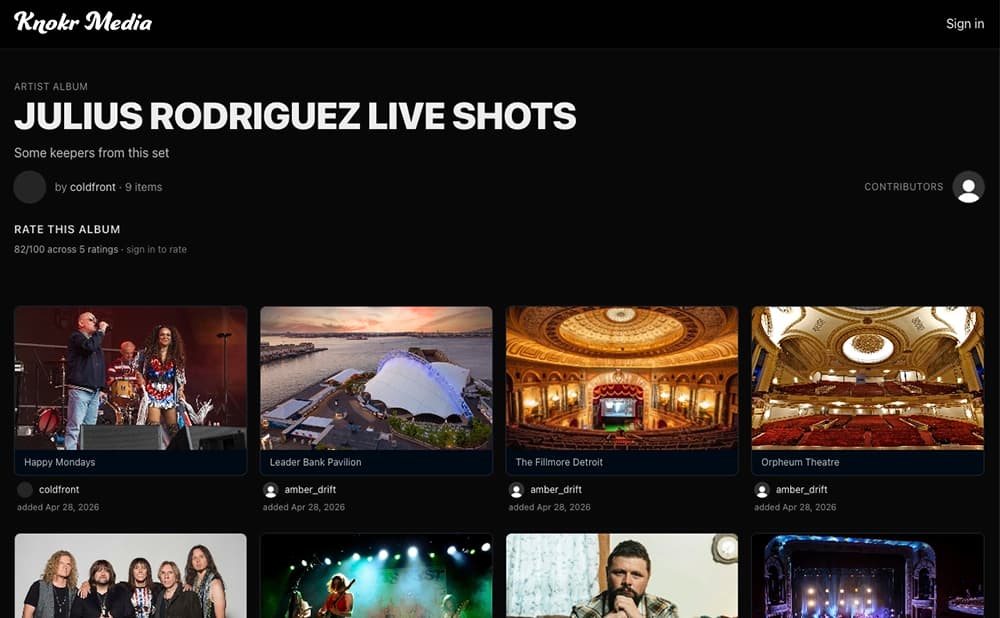 Knokr Media platform screenshot